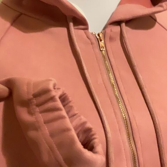 Faux Suede Zip Up Hoodie NWT - Picture 4 of 8